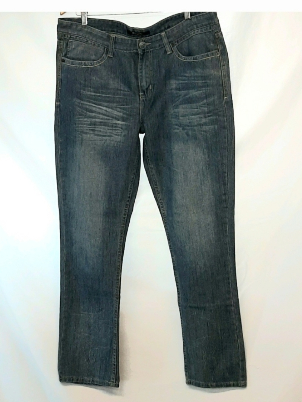 Mens Black Distressed Jeans